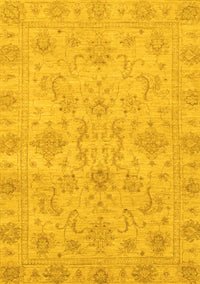 Abstract Yellow Modern Rug, abs3558yw