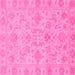 Square Abstract Pink Modern Rug, abs3558pnk