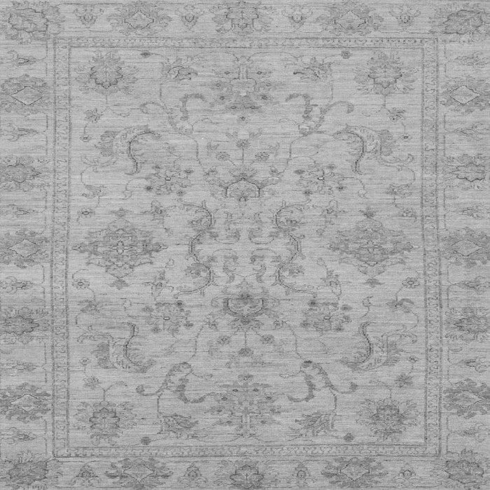 Square Abstract Gray Modern Rug, abs3558gry