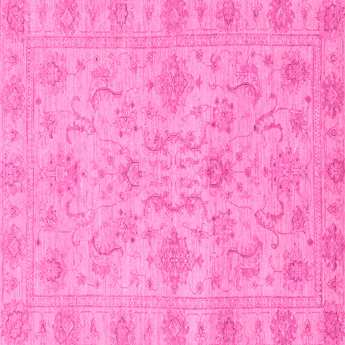 Square Machine Washable Abstract Pink Modern Rug, wshabs3558pnk