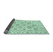 Sideview of Abstract Light Blue Modern Rug, abs3559lblu