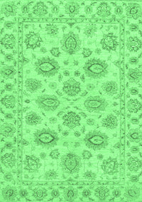 Abstract Emerald Green Modern Rug, abs3559emgrn