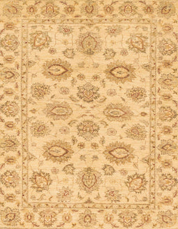 Abstract Chrome Gold Yellow Modern Rug, abs3559