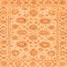 Square Abstract Orange Modern Rug, abs3559org