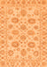 Abstract Orange Modern Rug, abs3559org