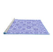 Sideview of Machine Washable Abstract Blue Modern Rug, wshabs3559blu