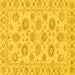 Square Machine Washable Abstract Yellow Modern Rug, wshabs3559yw