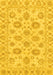 Abstract Yellow Modern Rug, abs3559yw