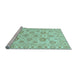 Sideview of Machine Washable Abstract Light Blue Modern Rug, wshabs3559lblu