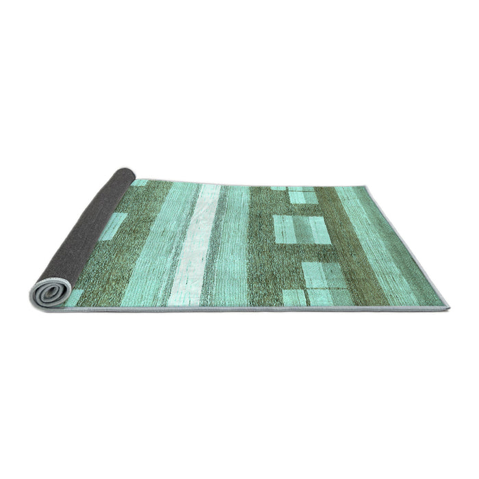 Sideview of Abstract Light Blue Modern Rug, abs355lblu
