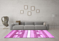 Machine Washable Abstract Purple Modern Rug, wshabs355pur