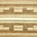 Square Abstract Cinnamon Brown Modern Rug, abs355