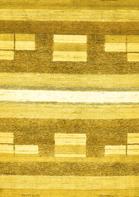 Abstract Yellow Modern Rug, abs355yw