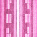 Square Abstract Pink Modern Rug, abs355pnk