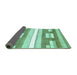 Sideview of Abstract Turquoise Modern Rug, abs355turq