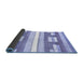 Sideview of Abstract Blue Modern Rug, abs355blu