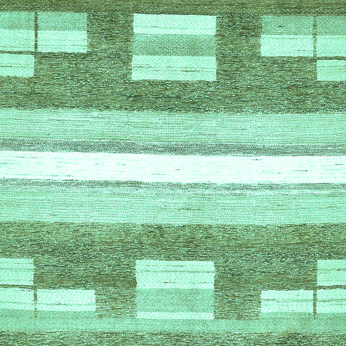 Machine Washable Abstract Turquoise Modern Area Rugs, wshabs355turq