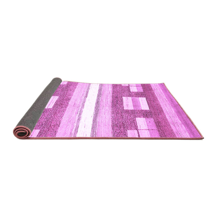 Sideview of Abstract Purple Modern Rug, abs355pur