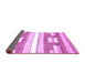 Sideview of Abstract Purple Modern Rug, abs355pur