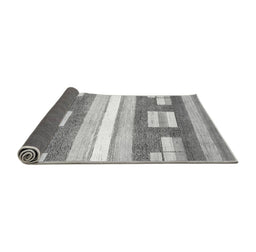 Sideview of Abstract Gray Modern Rug, abs355gry