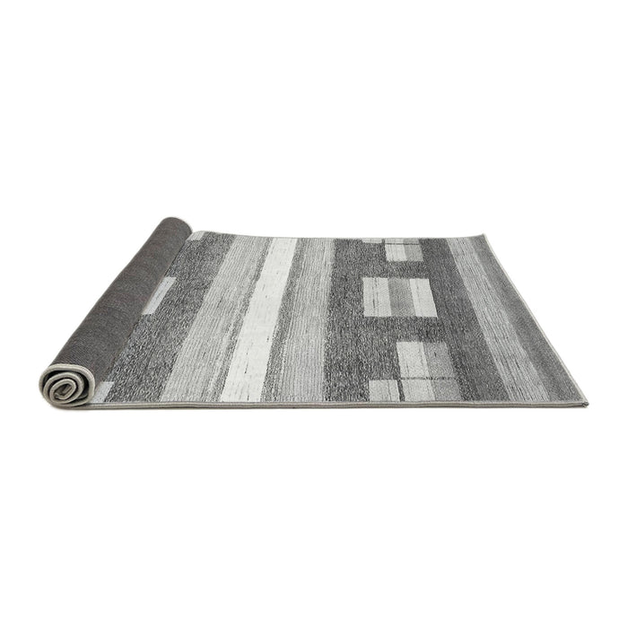 Sideview of Abstract Gray Modern Rug, abs355gry