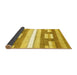 Sideview of Abstract Yellow Modern Rug, abs355yw