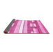 Sideview of Abstract Pink Modern Rug, abs355pnk