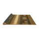 Sideview of Abstract Caramel Brown Modern Rug, abs356