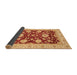 Sideview of Abstract Orange Oriental Rug, abs3560