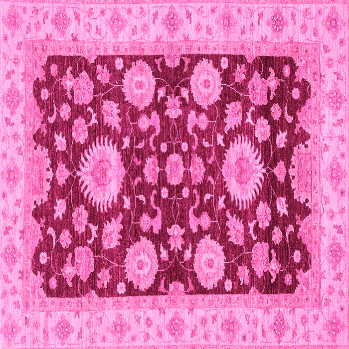 Square Oriental Pink Traditional Rug, abs3560pnk