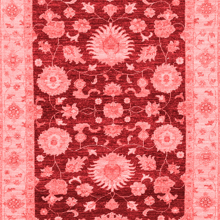 Machine Washable Oriental Red Traditional Rug, wshabs3560red