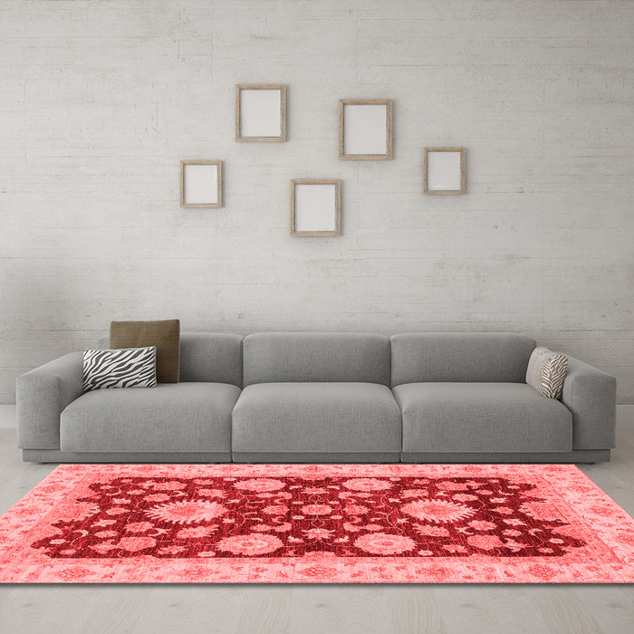 Traditional Red Washable Rugs