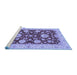 Sideview of Machine Washable Oriental Blue Traditional Rug, wshabs3560blu