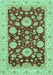 Machine Washable Oriental Turquoise Traditional Area Rugs, wshabs3560turq