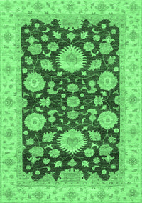 Oriental Emerald Green Traditional Rug, abs3560emgrn