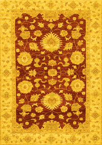 Oriental Yellow Traditional Rug, abs3560yw