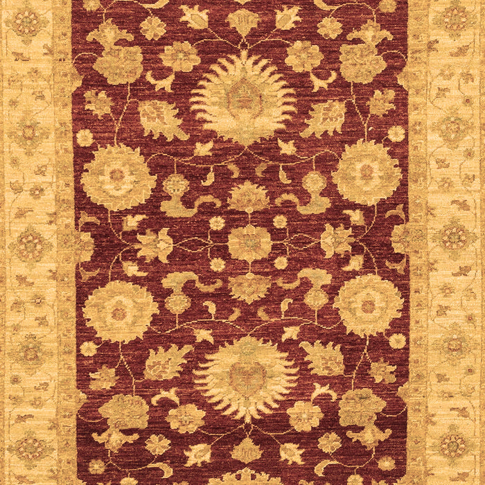 Machine Washable Oriental Brown Traditional Rug, wshabs3560brn
