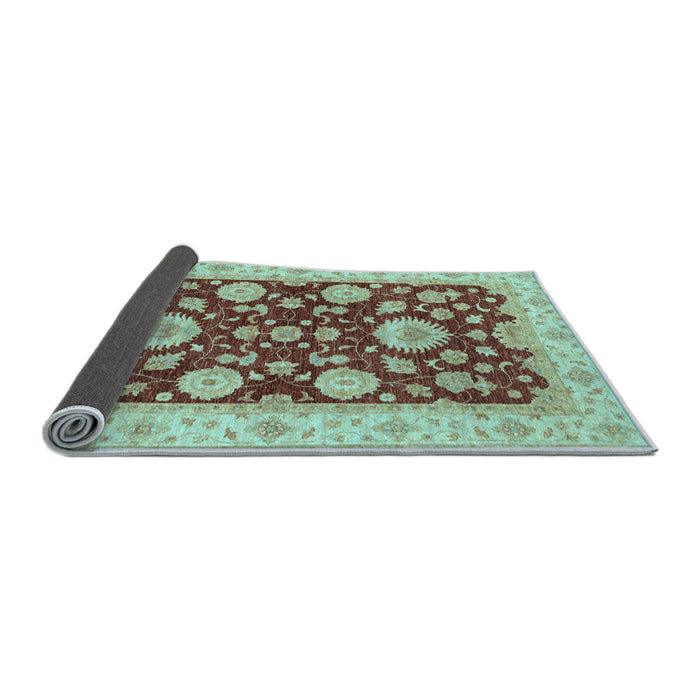 Sideview of Oriental Light Blue Traditional Rug, abs3560lblu