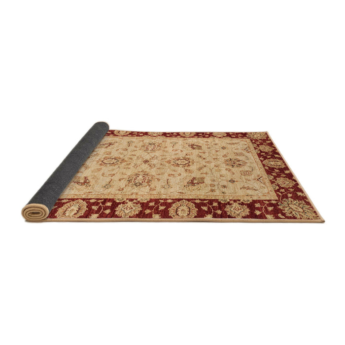 Sideview of Abstract Red Modern Rug, abs3561