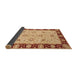 Sideview of Abstract Red Modern Rug, abs3561