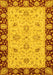 Machine Washable Abstract Yellow Modern Rug, wshabs3561yw