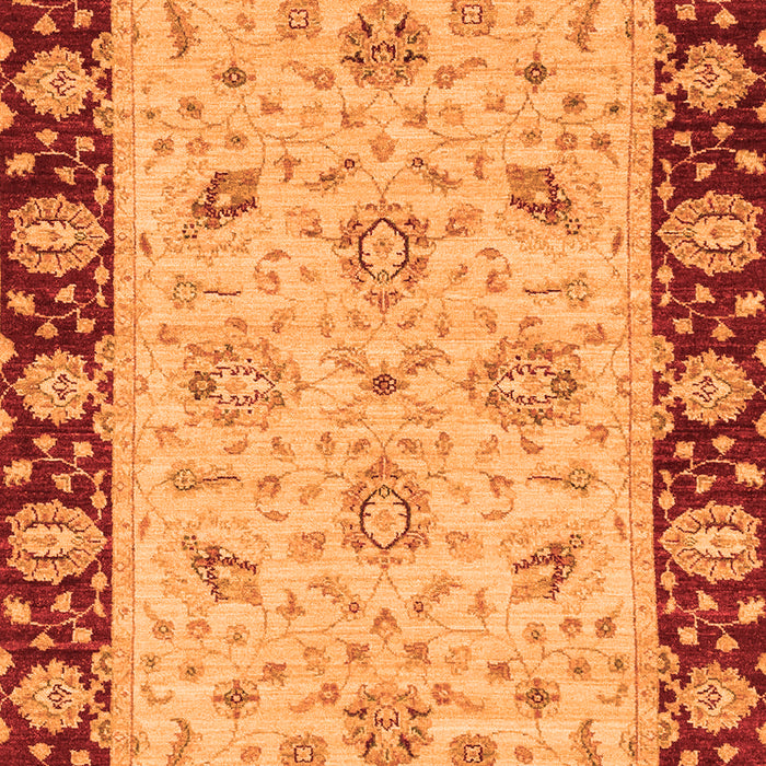 Abstract Orange Modern Rug, abs3561org