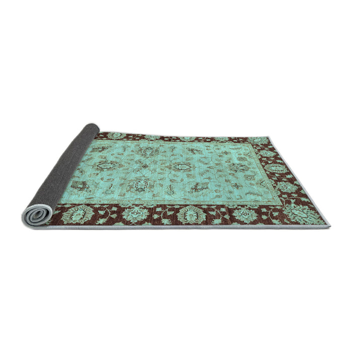 Sideview of Abstract Light Blue Modern Rug, abs3561lblu