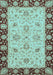 Abstract Light Blue Modern Rug, abs3561lblu