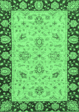Abstract Emerald Green Modern Rug, abs3561emgrn