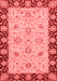 Abstract Red Modern Area Rugs