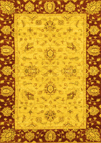 Abstract Yellow Modern Rug, abs3561yw