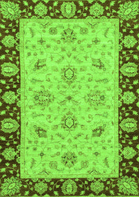 Abstract Green Modern Rug, abs3561grn