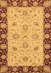 Abstract Brown Modern Rug, abs3561brn