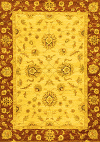 Oriental Yellow Traditional Rug, abs3562yw